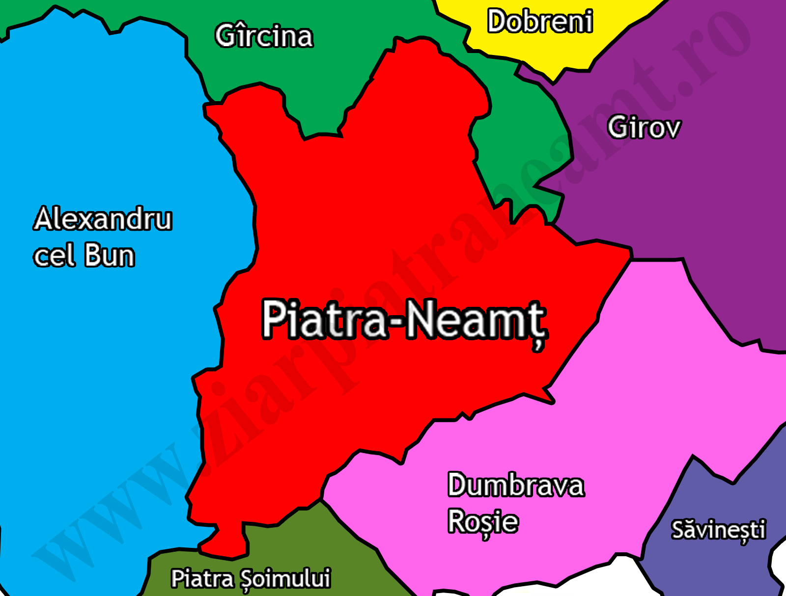Harta Romania Piatra Neamt Harta Romania